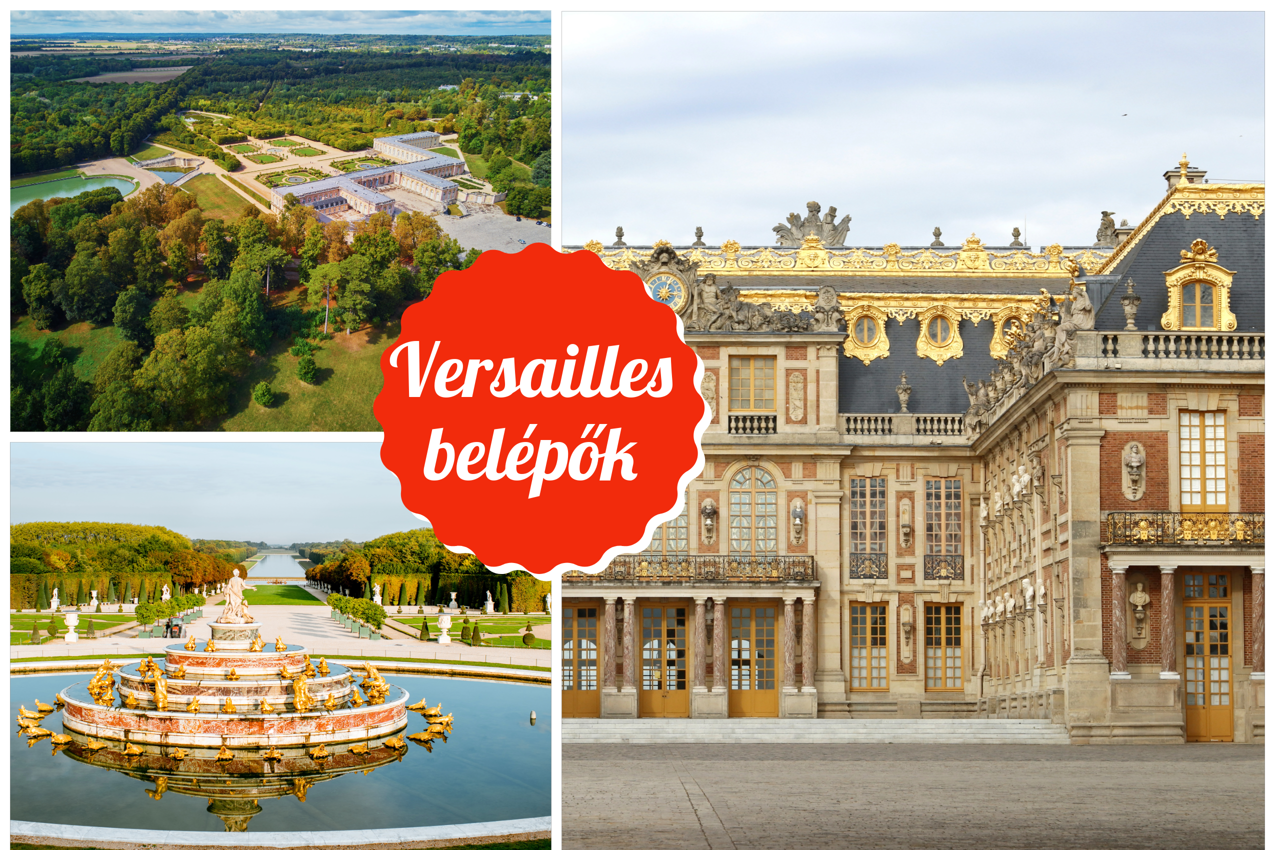 Párizs - Versailles belépőjegy