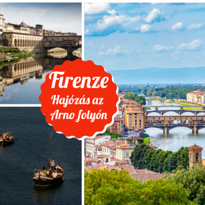 Firenze - barchetto csónakázás az Arno folyón