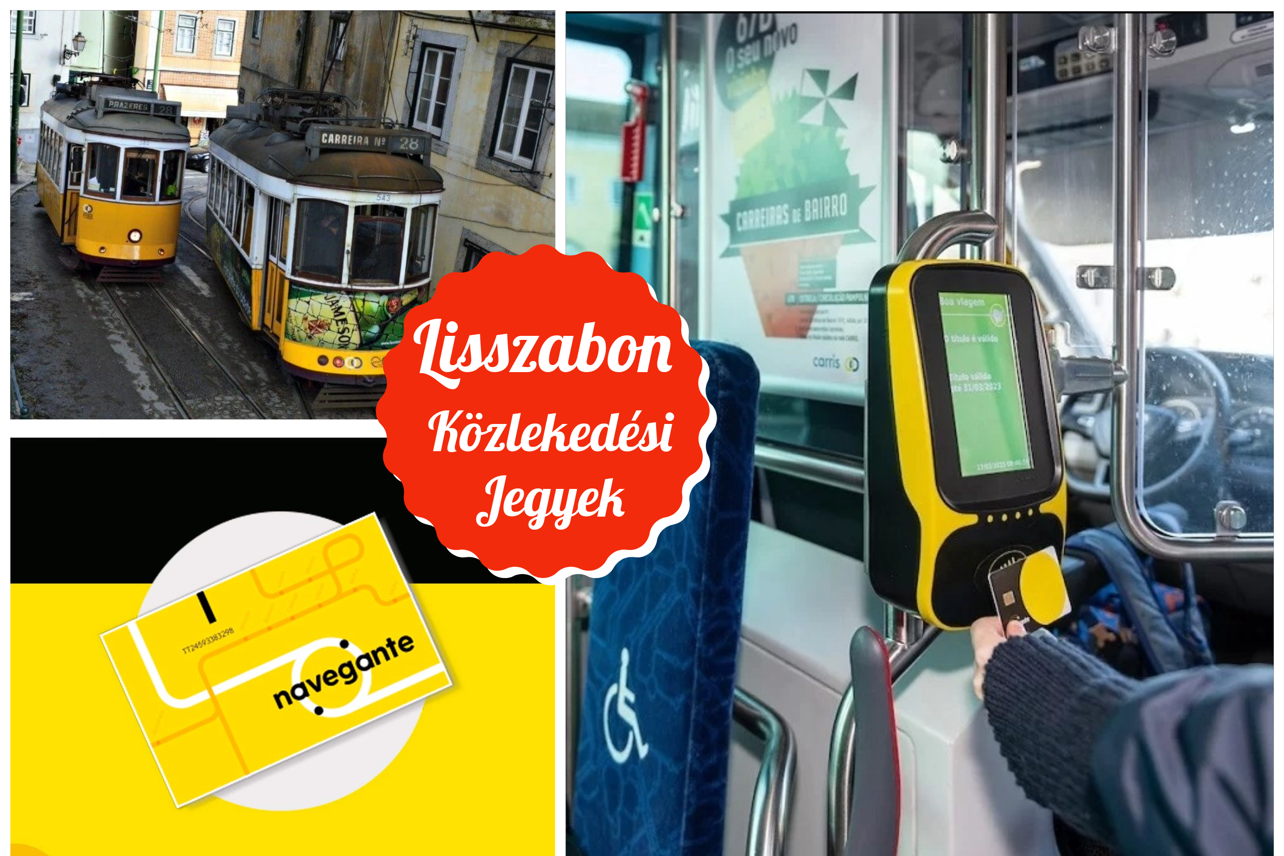 Lisszabon közlekedési jegyek