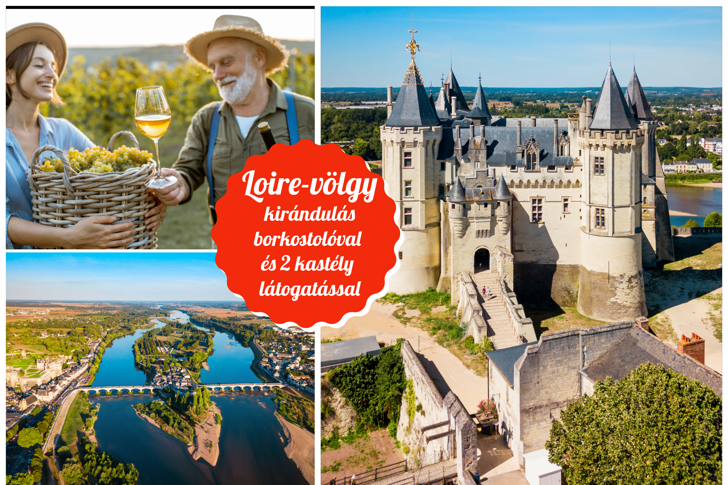 parizs loire kirandulas borkostoloval és két kastély látogatással