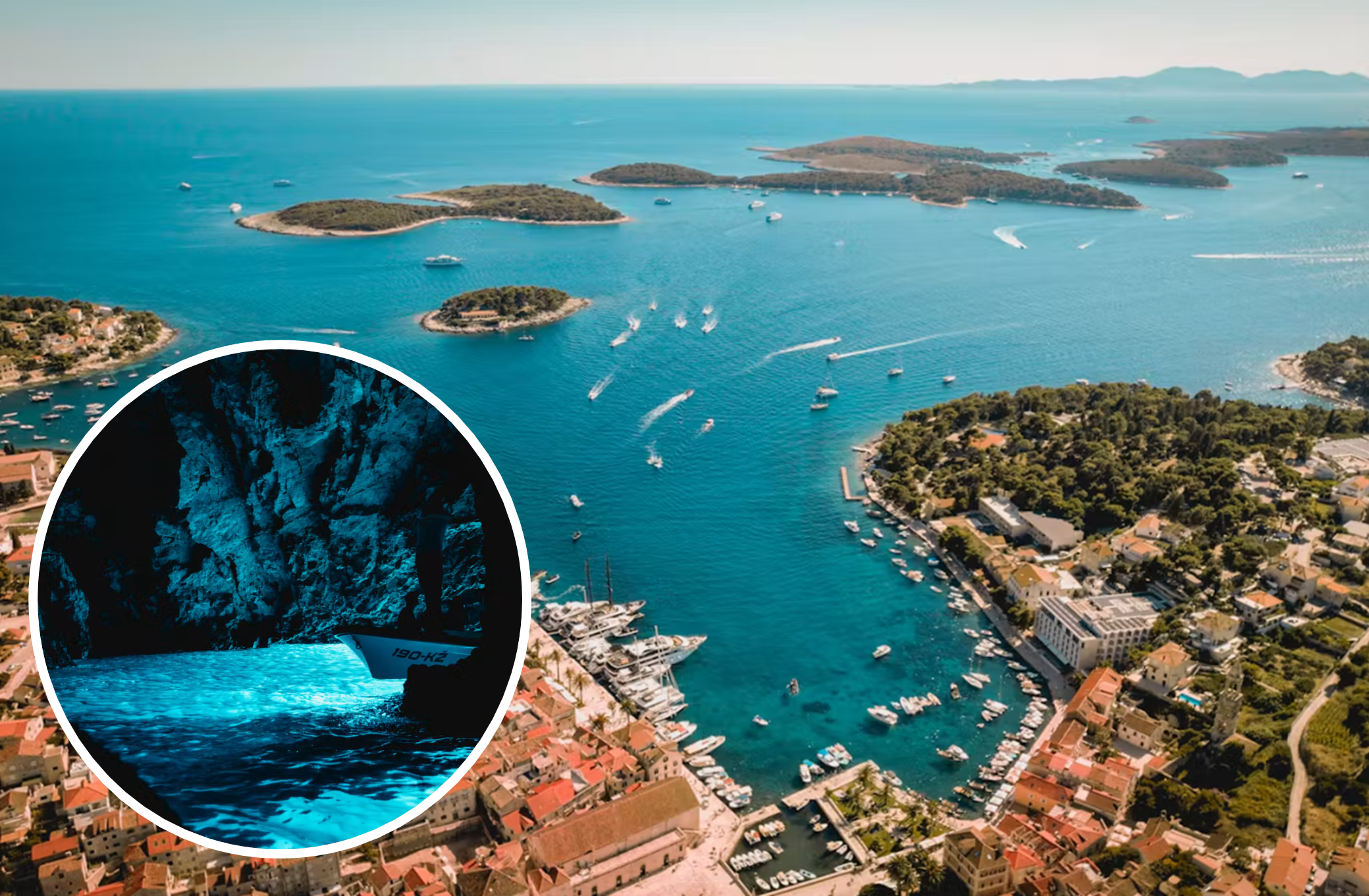 Split - Kék-barlang és szigetek hajótúra